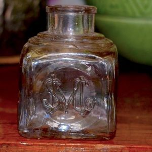 Antique glass bottle